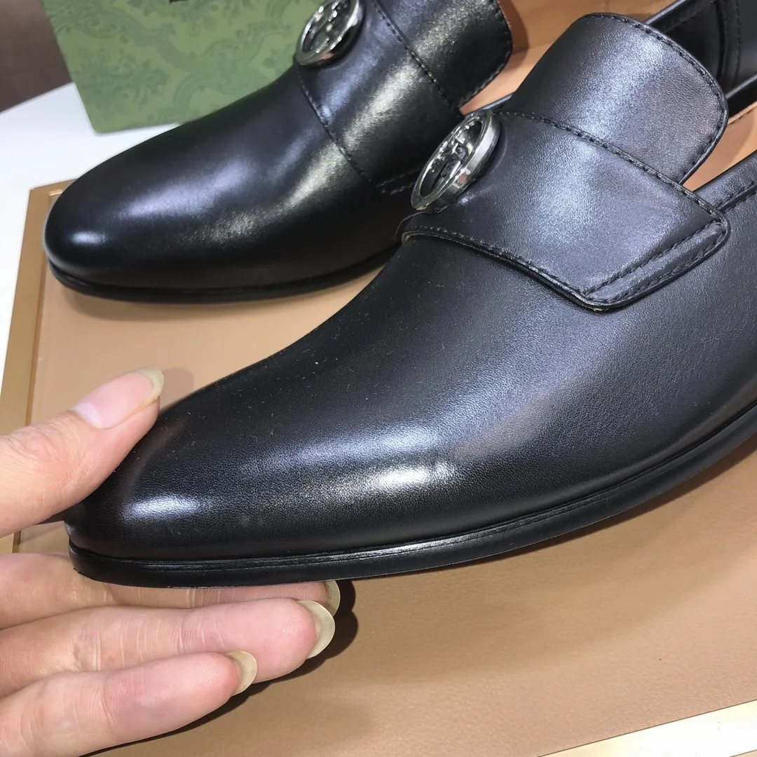 Men's shoes 💰580💰[GUCCI—Gucci] The latest high-end version of Gucci. Official website new model. Available at the same time at counters, the uppers are made of original cowhide imported from Italy/matched with the original special material splicing design concept; "highlight, high-end, grade, extravagance" and exquisite workmanship (original mesh fabric) sole: original factory special outsole size (38-45) (custom-made 45 non-returnable)